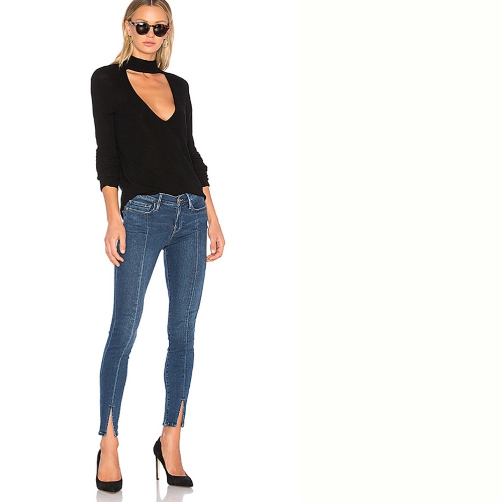 Frame | Le Skinny de Jeanne Tuckahoe front slit